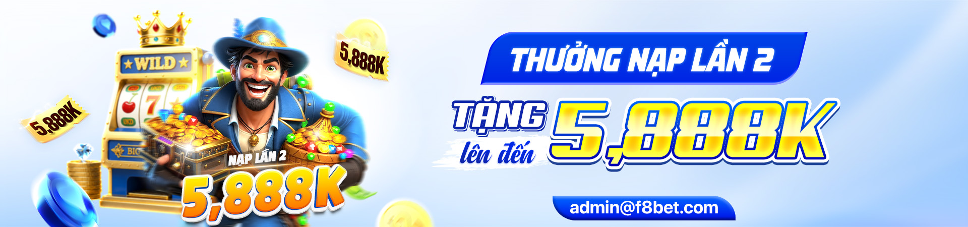 chương trình thưởng nạp 5888k tại f8bet